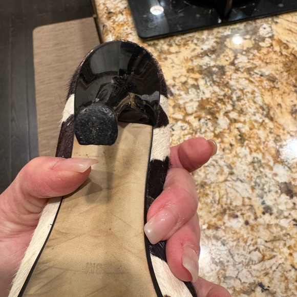 Guess by Marciano stylish faux cow print fur inspired stiletto high heels - Picture 11 of 16